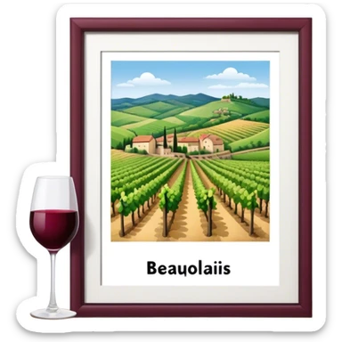 Beaujolais terroir sticker