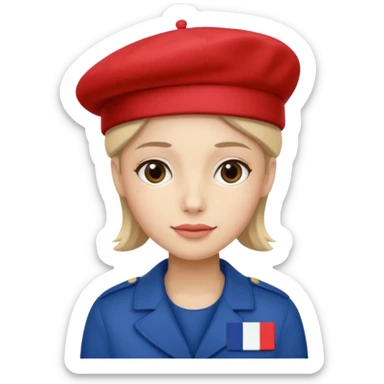 the entire background must be the french flag sticker