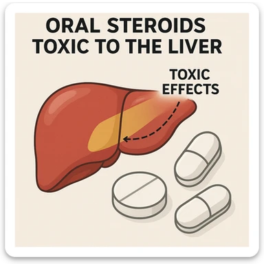 steroidi orali tossici per il fegato sticker