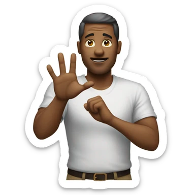 Man Gesturing No Emoji, sticker