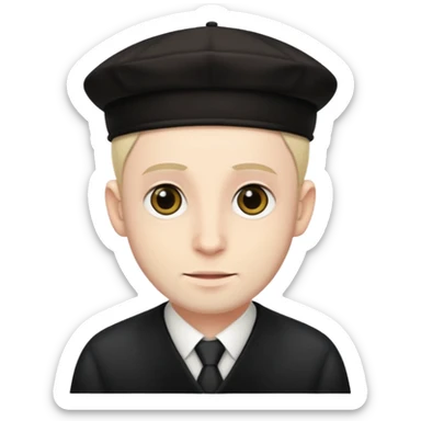 Jewish man with Jewish hat sticker