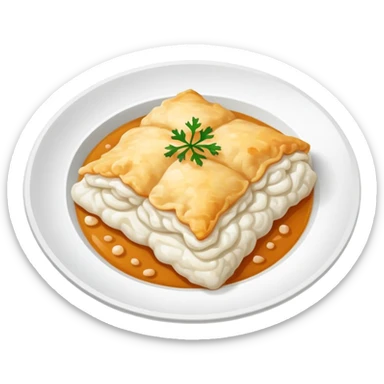 bacalao salt cod fish, traditional Lenten dish sticker