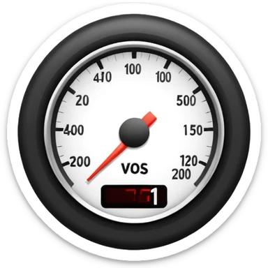 top half of simple speedometer icon for site navigation sticker