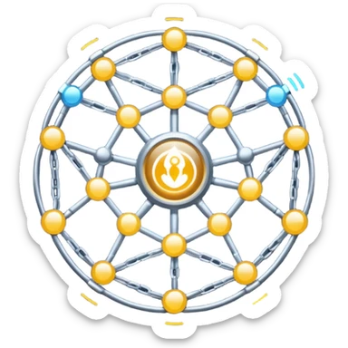 Can you create a picture for an AI LLM model router showing it as a hub connecting different LLMs?  sticker