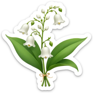 lily of the velly sticker