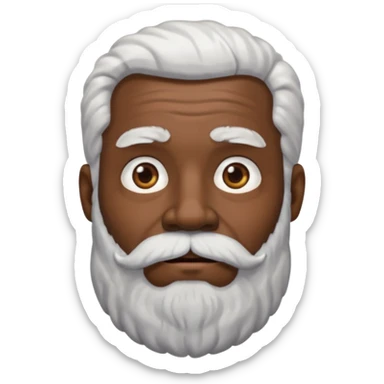 black like very black as a real nigga grandpa with white hear and a big bear wrinkled as fuck sticker