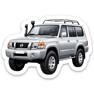 Nissan Patrol y62 - Nissan (Model Year: 2022) (Iconic colour: Silver) sticker