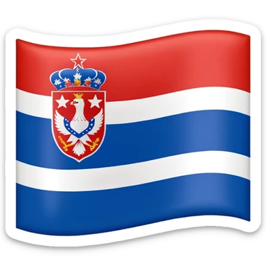 Create Yugoslavia emoji flaeg im Android degin  sticker