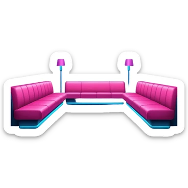 nightclub wtihout people sticker