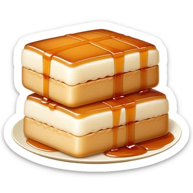 Chinese rice cake (Nian Gao), sweet and sticky traditional dessert sticker