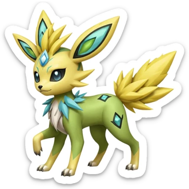 Meloetta-Zygarde-Electrike-Jolteon-Manectric-Fakémon-fusion, full body sticker