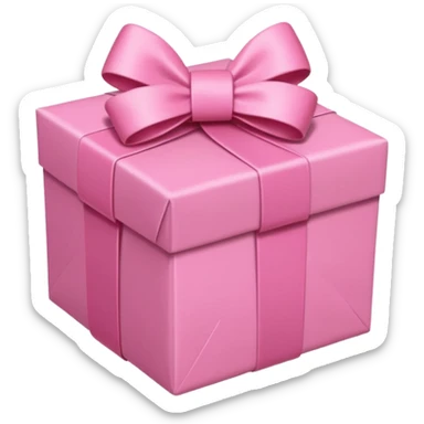 Pink present emoji smaller  sticker