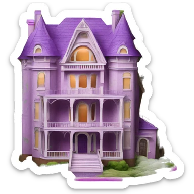 Paperscape Barbie’s sprawling 5 story tall haunted dream mansion  sticker