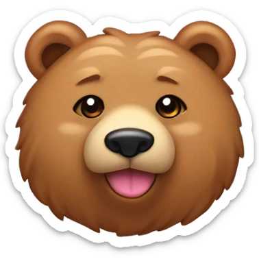 🐻🎀 je souhaiterai un ours qui a un noeud rose sur l’oreille  sticker