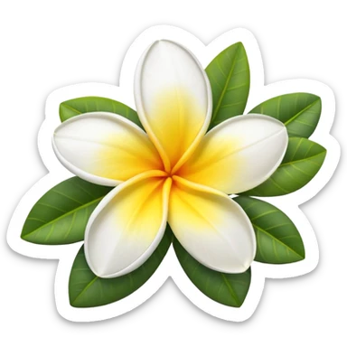 Plumeria  sticker