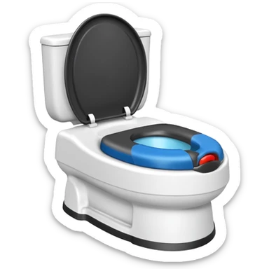 Potty trainer without lid sticker