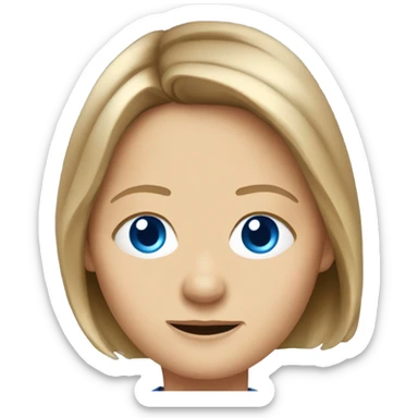 Jodie foster with blue eyes sticker