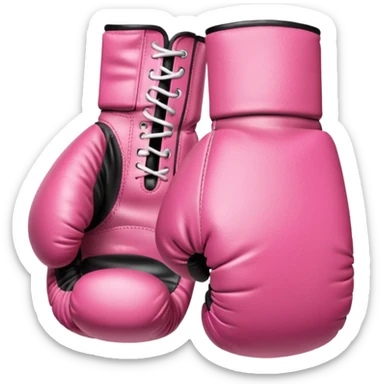 i want pink boxing gloves sticker