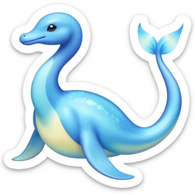 Gorebyss-Cresselia-Lapras-Amaura-Pokémon-hybrid-fusion-creature (full body) sticker