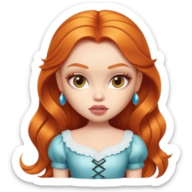 pretty bratz baddie ginger sticker