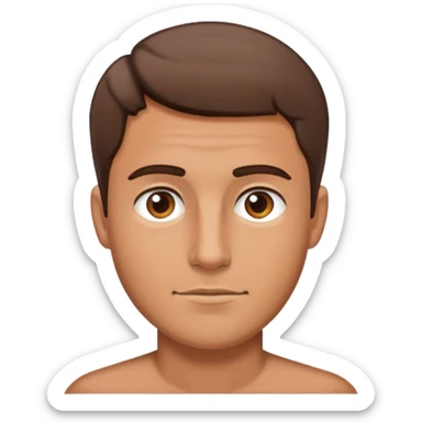 casual male portrait  sticker