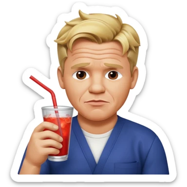 gordon ramsay sipping soda sticker