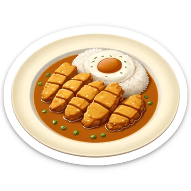 Katsu chicken curry sticker