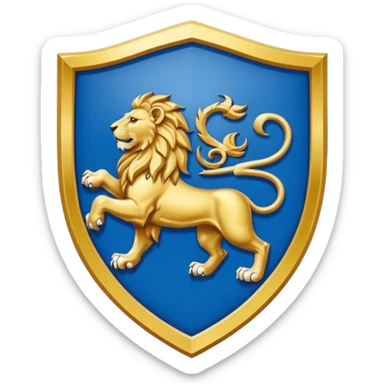 Lion rampant emoji like chelsea football team sticker