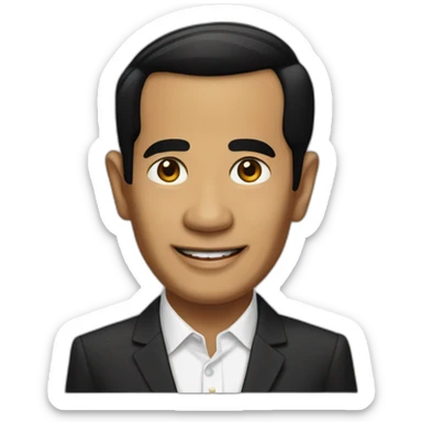 joko widodo president of indonesia sticker