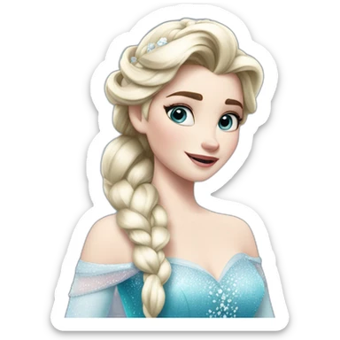 Elsa reine des neiges sticker