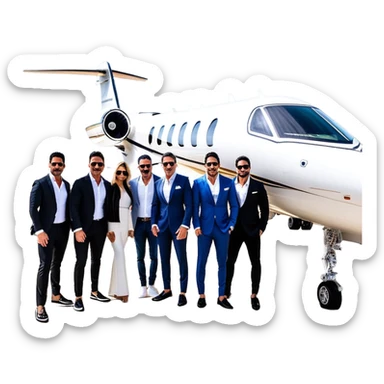Grant Cardone, Tai Lopez, Josh King Madrid, Alex Hormozi, Iman Gadzhi, Daniel G, Branden Condy, Patrick Bet-David, Dan Henry, Luke Belmar, Shelby Sapp, Leila Hormozi, Tefi Valenzuela, business, influencers, friends, rich millionaire success lifestyle, private jet , supercars, success, sales sticker
