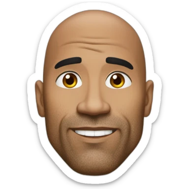 The rock sourcil lève sticker