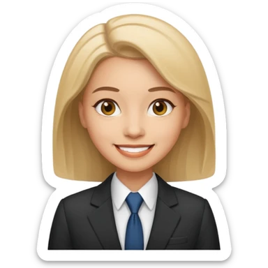 Emoji of Woman businessman sticker