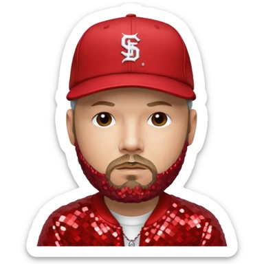 Fred Durst with red sequin outfit sticker