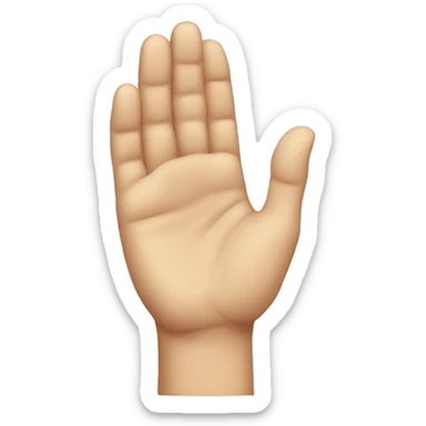 Human hand to the ear for listening  sticker