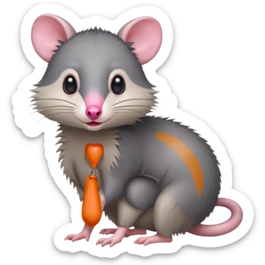 Virginia opossum sticker