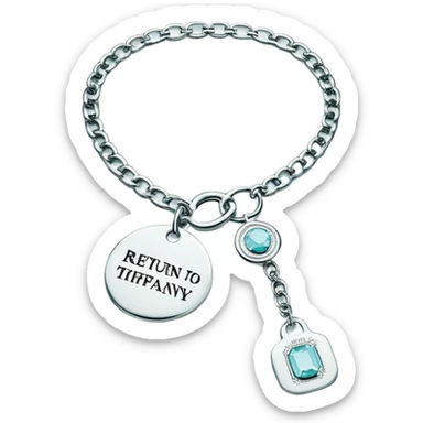 Tiffany tag choker necklace “return to Tiffany” sticker