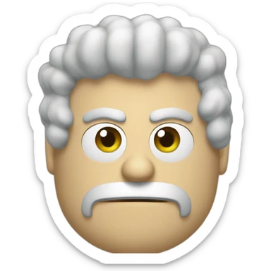 carl from aqua teen hunger force sticker