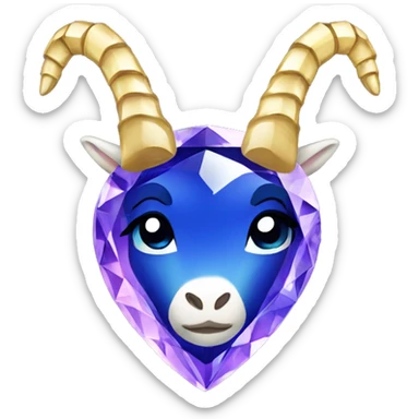 Capricorn gemstone sparkling  sticker