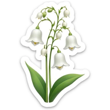 lily of the velly sticker
