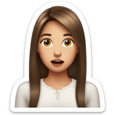 girl-with-red-manicure-is-shocked sticker