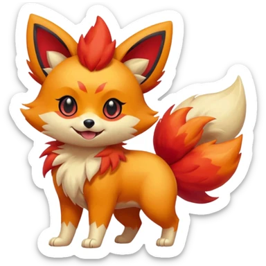 Fennekin-Zorua-Growlithe-fusion sticker