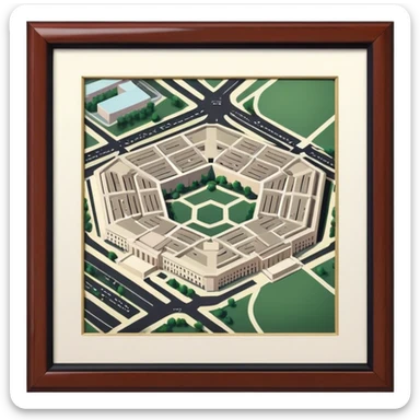 The Pentagon, usa building sticker