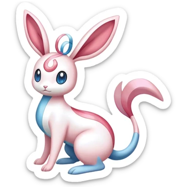 Milotic-Sylveon-Primarina-Bunny-Pokémon full body sticker