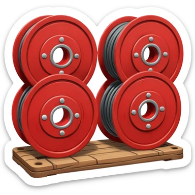 concert Cable reels red sticker