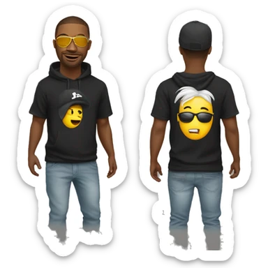 HIP HOP TSHIRT FOR MEN sticker