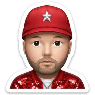 Fred Durst with red sequin outfit sticker