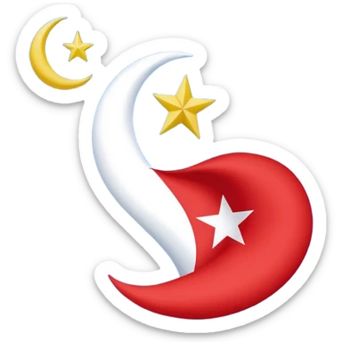 create an east turkestan flag emoji. the shape of flag is like usual flag emojis alright sticker