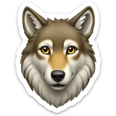 A Brazilian Wolf sticker