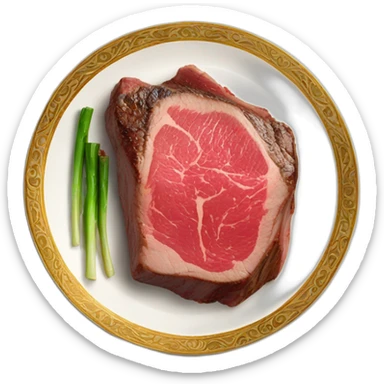 The best Wagyu steak on a fancy plate  sticker